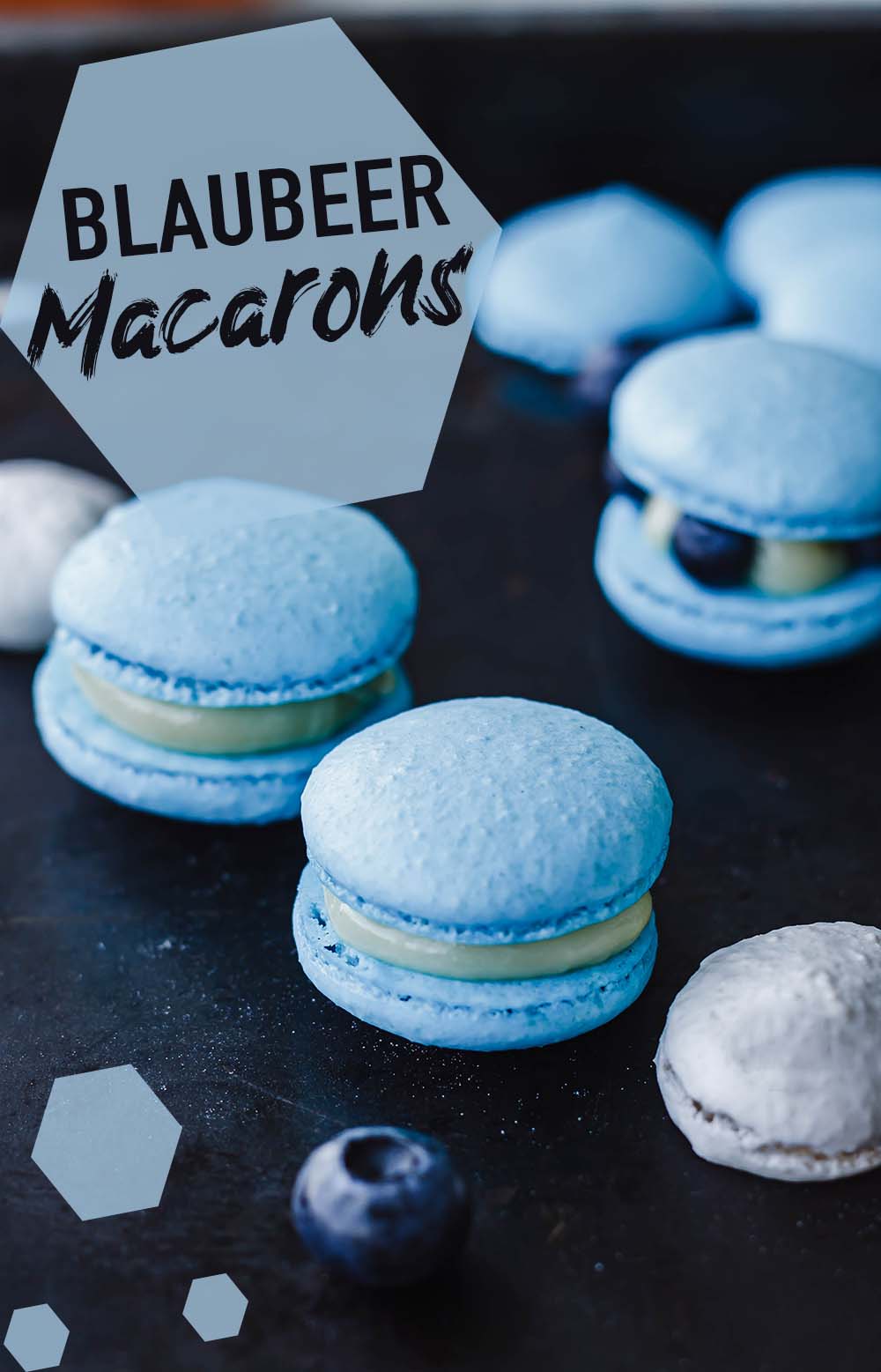 Blaubeer Macarons mit weißer Schokolade - Backen Tipps