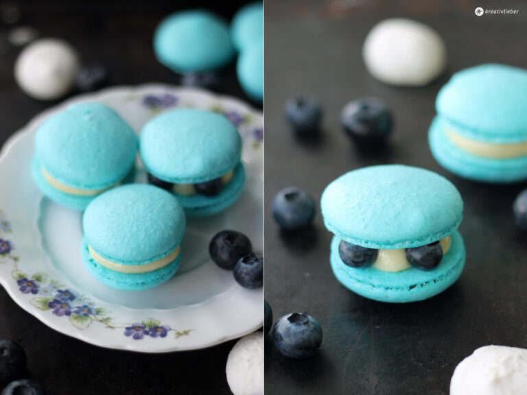 Blaubeer Macarons mit weißer Schokolade - Backen Tipps