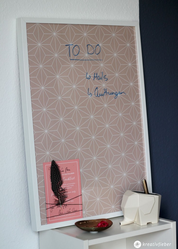 DIY Whiteboard Alternative einfach und schön