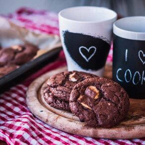 Super schokoladige Kinderriegel Cookies backen einfaches Rezept