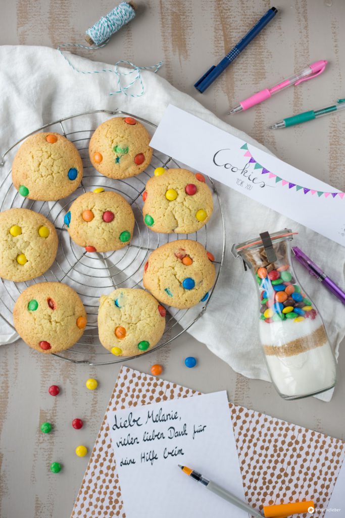 Cookies im Glas verschenken - Geschenkidee aus der Küche - #pilotkreativ