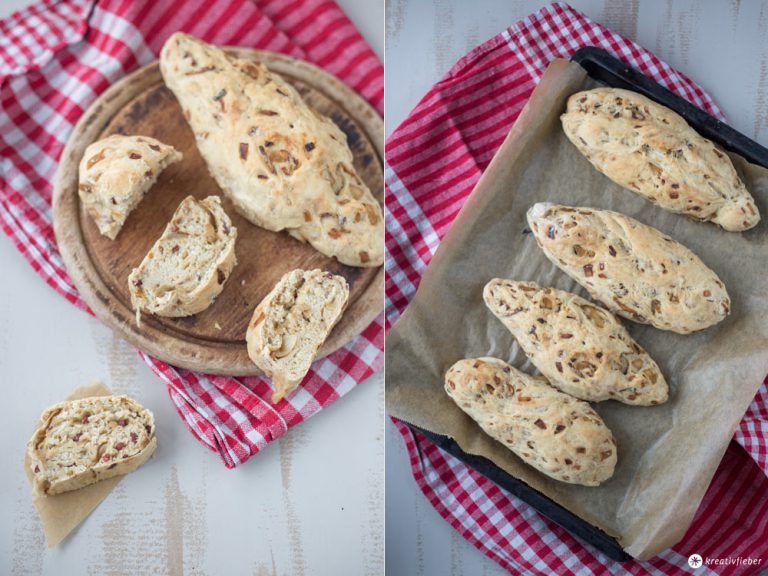 Zwiebel-Schinken-Brot selbermachen - Rezeptidee fürs Grillen oder Picknick Zwiebel-Schinken-Brot selbermachen - Rezeptidee fürs Grillen oder Picknick