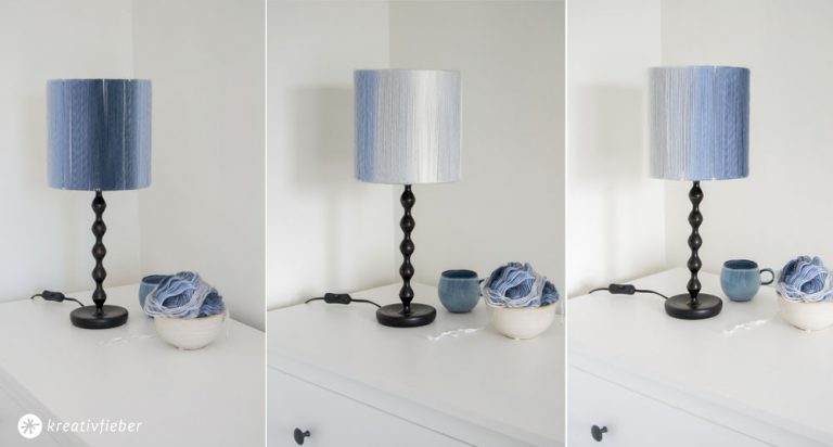 DIY Lampenschirm aus Wolle