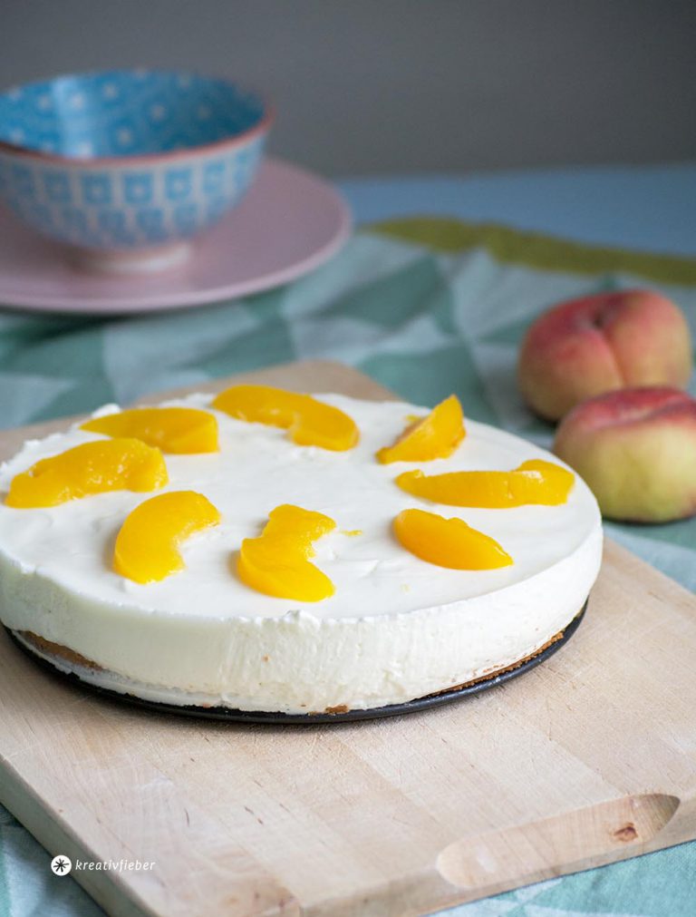 Pfirsich-Quarktorte Rezept Pfirsich-Quarktorte Rezept