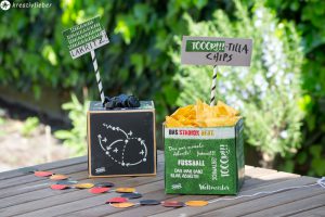 DIY Fussballparty dekoration basteln