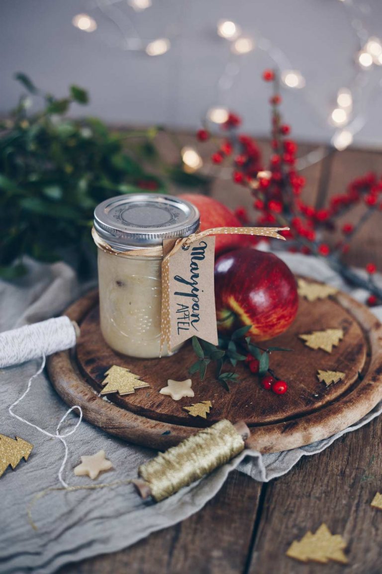 Muss Geöffnete Marmelade In Den Kühlschrank Marzipan-Apfel-Marmelade - Geschenkidee aus der Küche