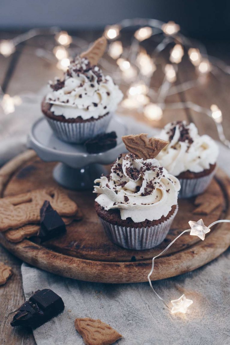 Spekulatius Cupcakes mit Zimtcreme - Rezepte zu Weihnachten