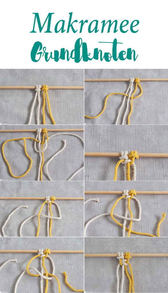 DIY einfaches Makramee für Anfänger knüpfen