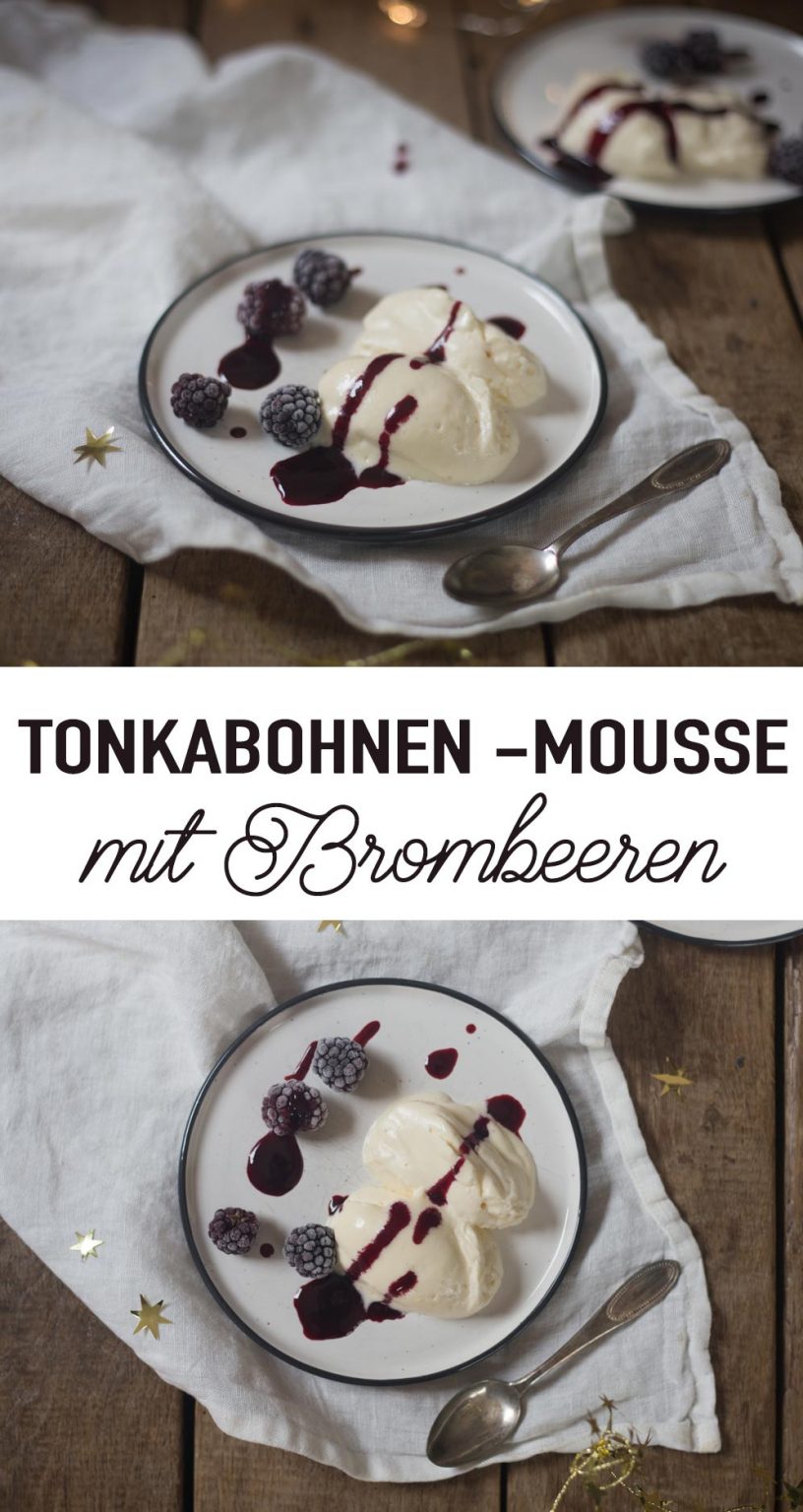 Weißes Tonkabohnen-Mousse mit Brombeeren - Dessertideen