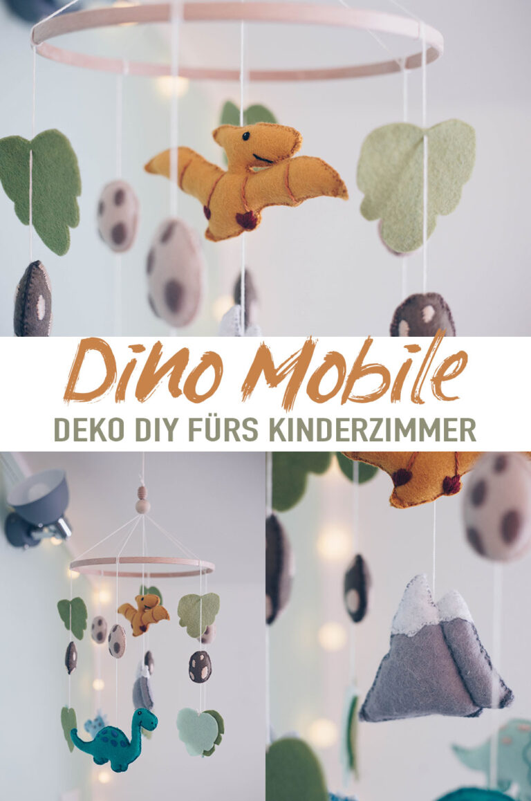 DIY Dino Mobile als Kinderzimmer Deko selbermachen