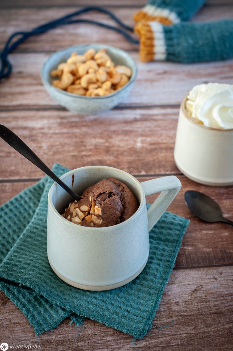 Nutella-Nuss Tassenkuchen Nutella-Nuss Tassenkuchen