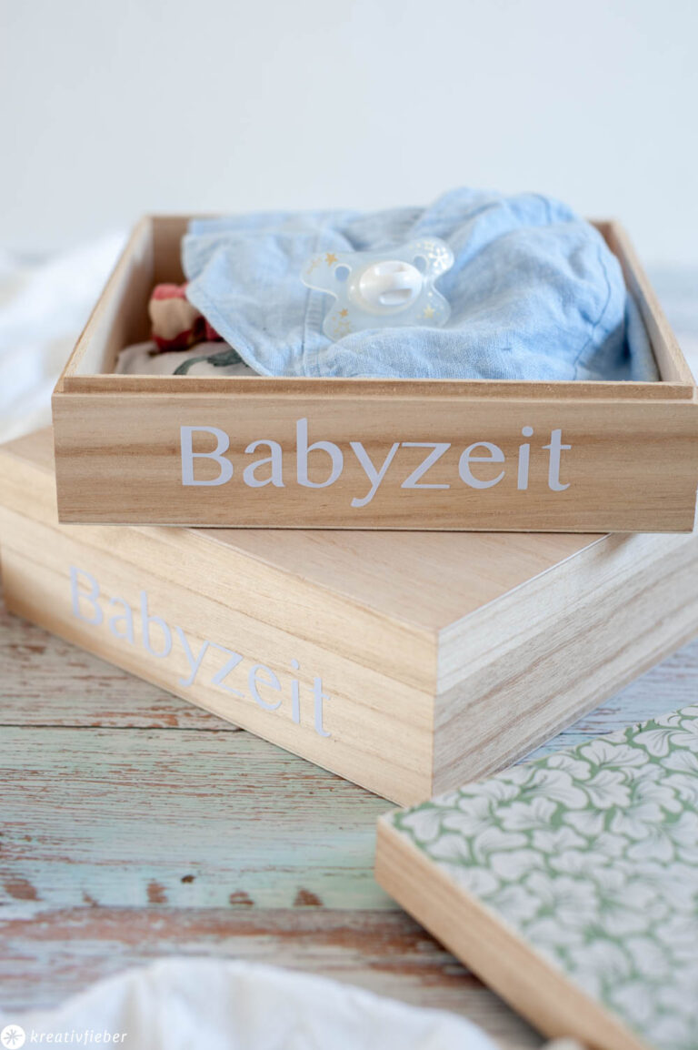 Erinnerungsbox Aus Holz - Für Nabelschnur, Erste Haare & Zähne