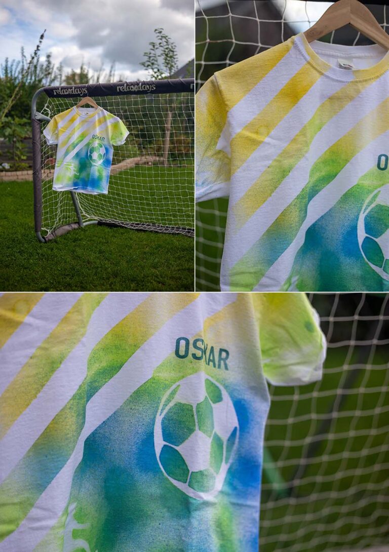 Amagogo Weißer Fußball Zum Bemalen - DIY Fußball Mit 12 Acrylmarkern