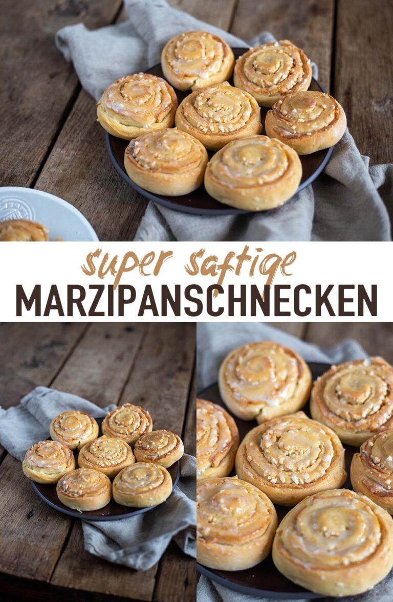 Saftige Marzipanschnecken backen - fluffiges Rezept super einfach Saftige Marzipanschnecken backen - fluffiges Rezept super einfach