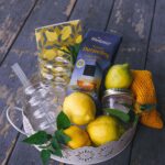 Lemon tea gift basket souvenir for a summer party