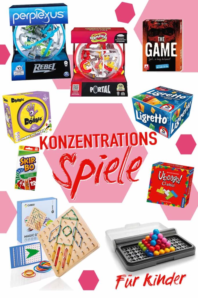 Konzentrationsspiele für Kinder im Grundschulalter und zur Einschulung