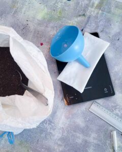 Innenkissen mit Rapssaat befüllen