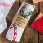 Geschirrtuch bedrucken mit Zuckerstangen