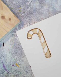 Schritt 1 Stempelmotiv auf Moosgummi malen