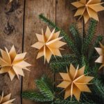 Einfache Weihnachtssterne aus Papier in jeder beliebigen Größe selbermachen