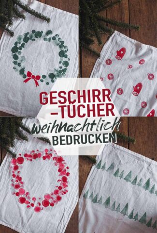 Geschirrtücher weihnachtlich bedrucken
