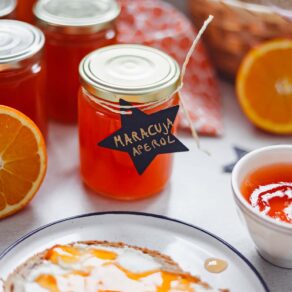 Maracuja Aperol Marmelade selbermachen last minute Geschenkidee Rezept