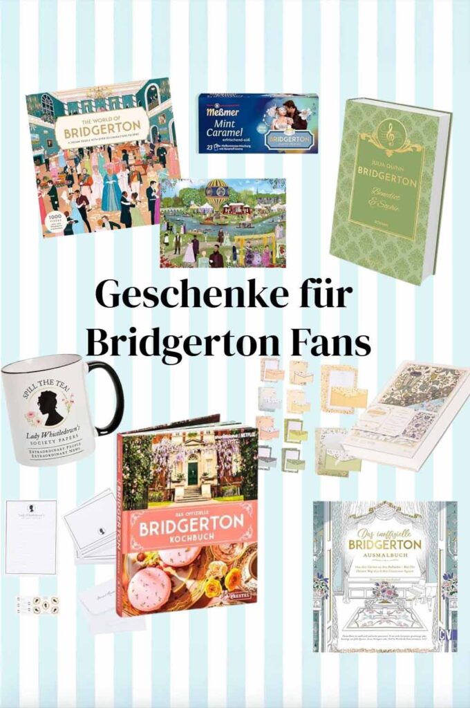 Geschenkideen für Bridgerton Fans - Kochbücher, Tassen, Puzzle, Schmuckausgaben und mehr