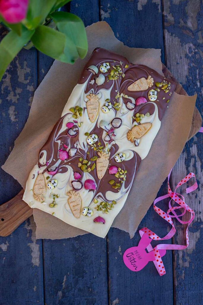 Bruchschokolade Rezept einfach - Ostergeschenke aus der Küche
