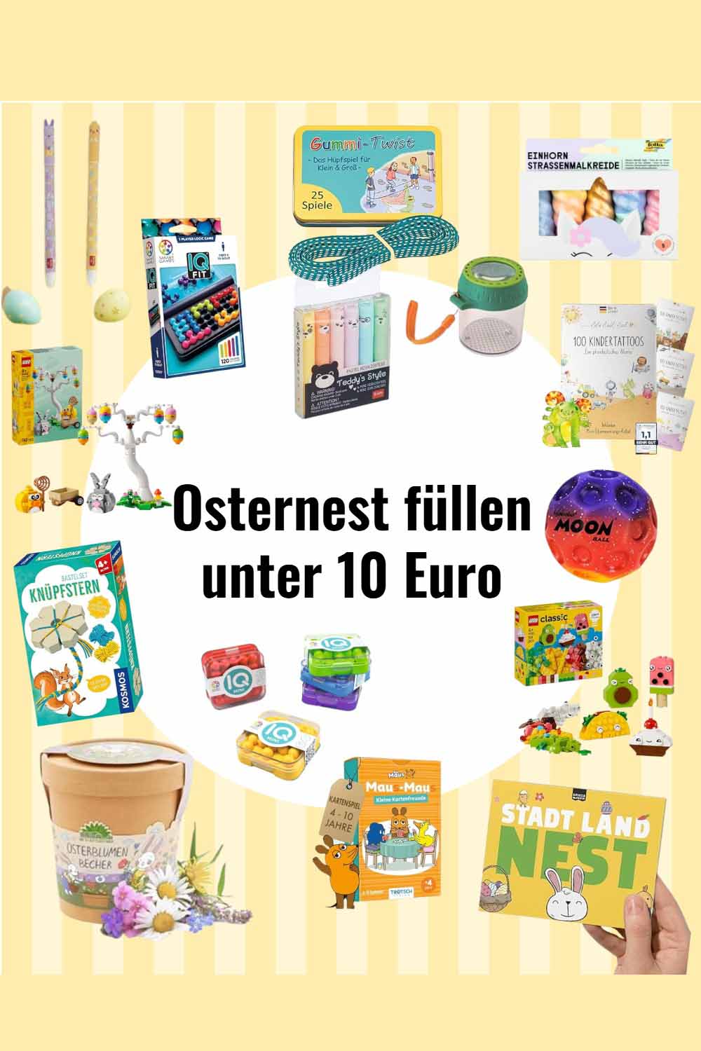 Osternest füllen 15 kleine Ostergeschenke unter 10 Euro für Kinder