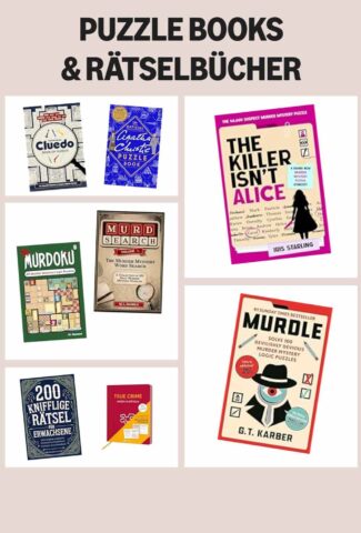 Puzzle Books und Rätselbücher für Erwachsene offline Hobby Idee Analog Bag