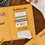 DIY Schulkind Karte Coole Socke - Kleines Geschenk zur Einschulung basteln