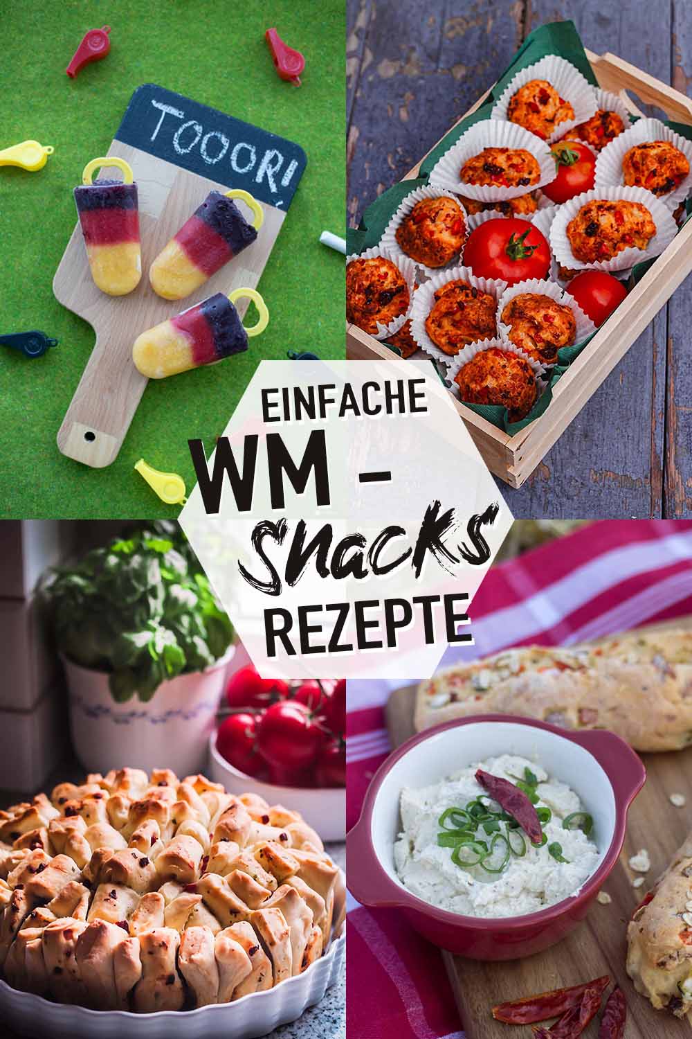 Einfach WM Snacks Rezepte - Fussballsnacks für die WM 2026
