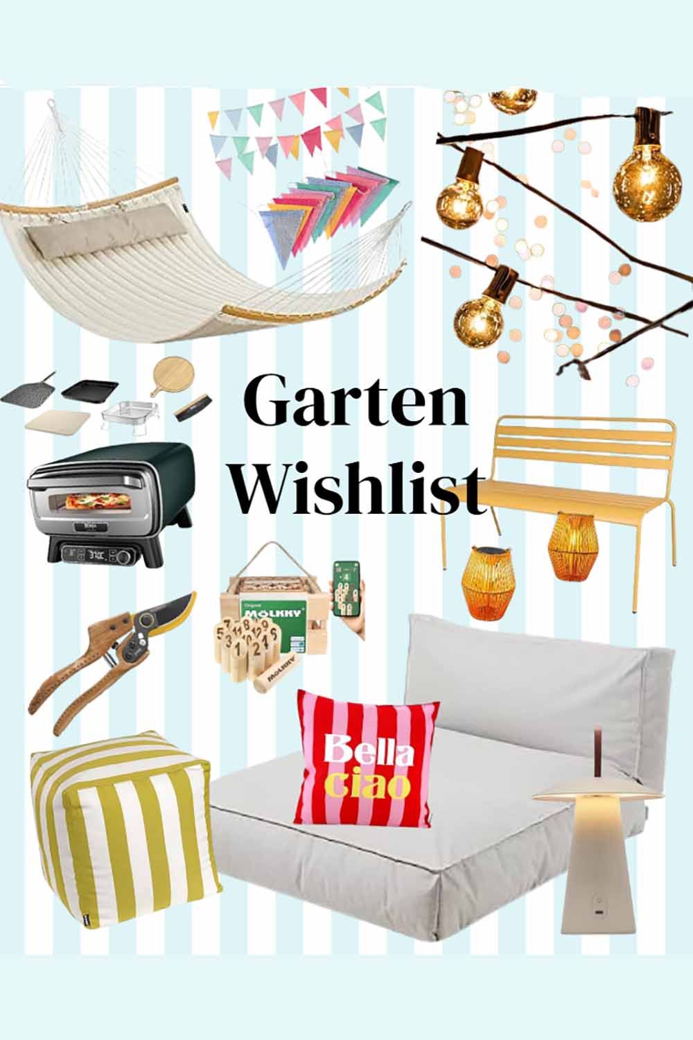 Garten Wishlist - Garten Wunschliste für Gemütlichkeit im Garten