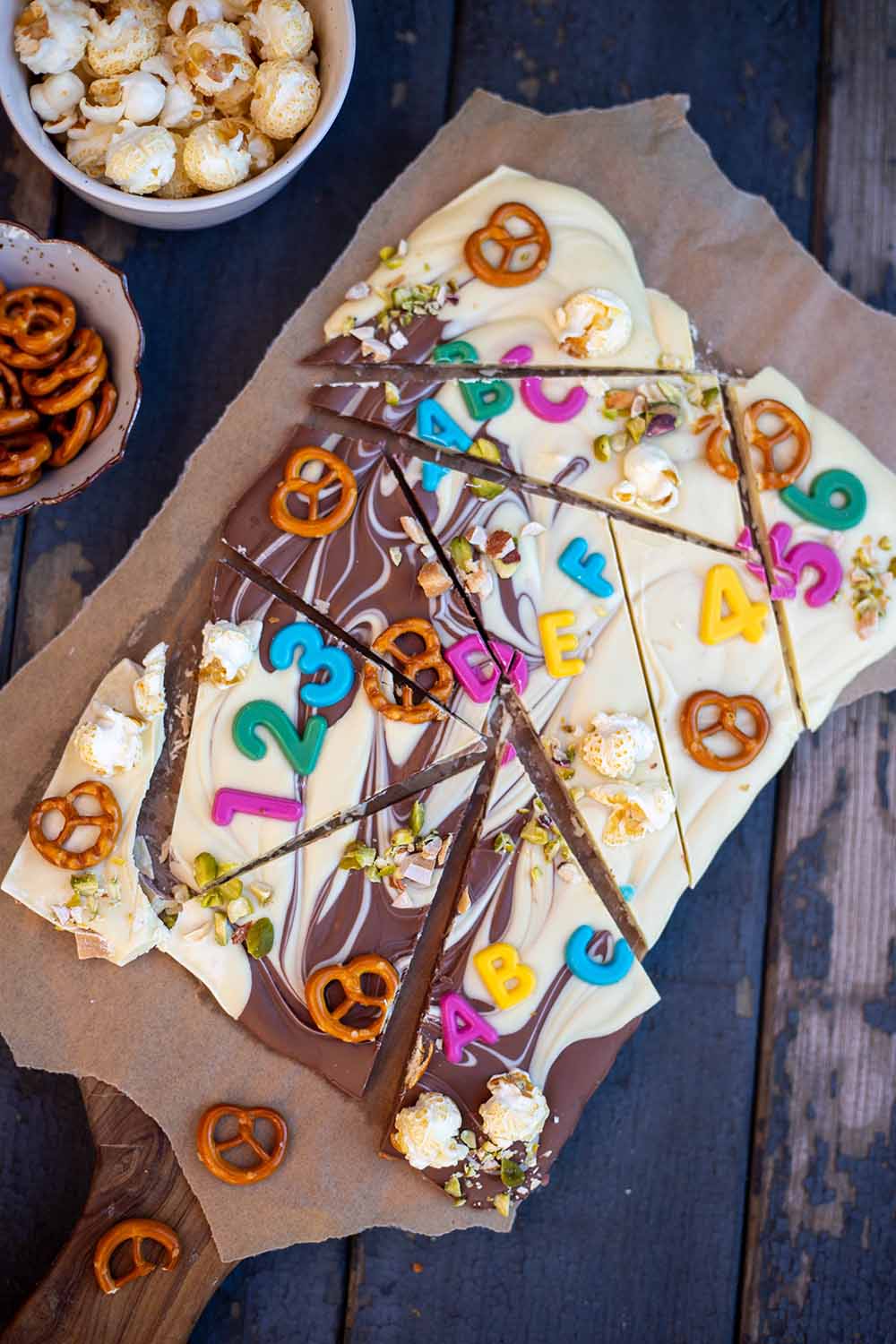 Bruchschokolade zur Einschulung verschenken Rezept