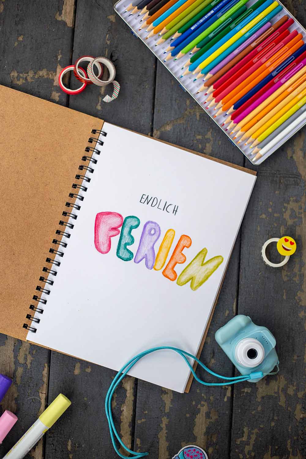 DIY Ferientagebuch selbermachen - Tipps und Ideen für Seiten