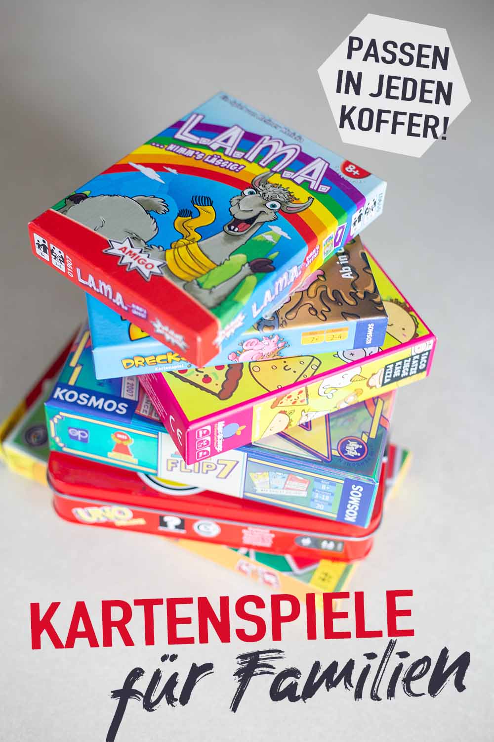 Die besten Kartenspiele für Familien klein und kompakte Verpackung