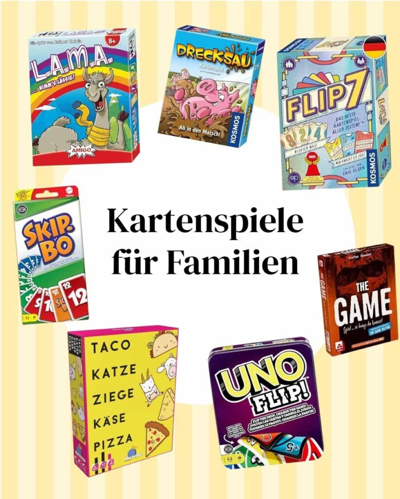 Kartenspiele für Familien die in jeden Koffer passen
