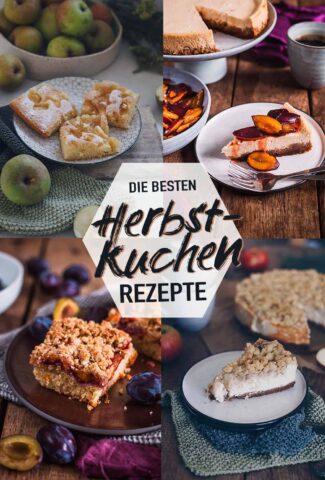 Herbstliche Kuchenrezept mit Pflaumen Äpfeln und Zimt
