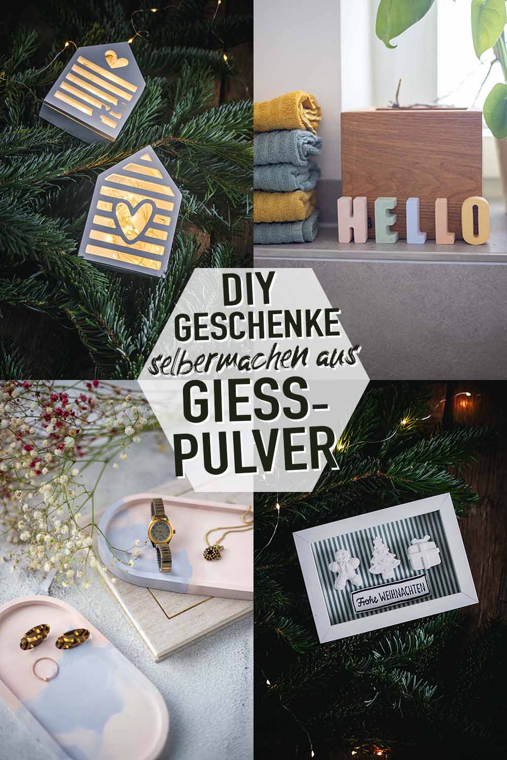 DIY Geschenke selbermachen aus Gießpulver