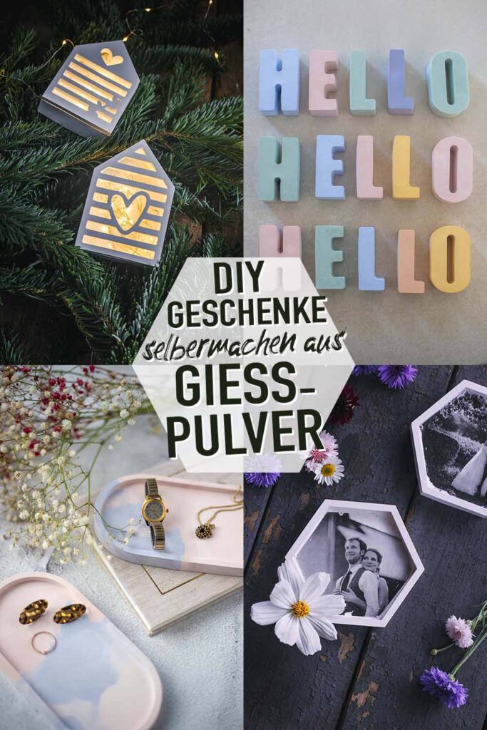 DIY Geschenke selbermachen mit Gießpulver