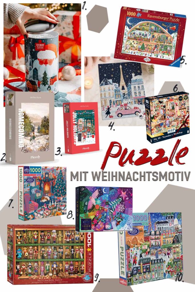 Die schönsten Puzzle mit Weihnachtsmotiv