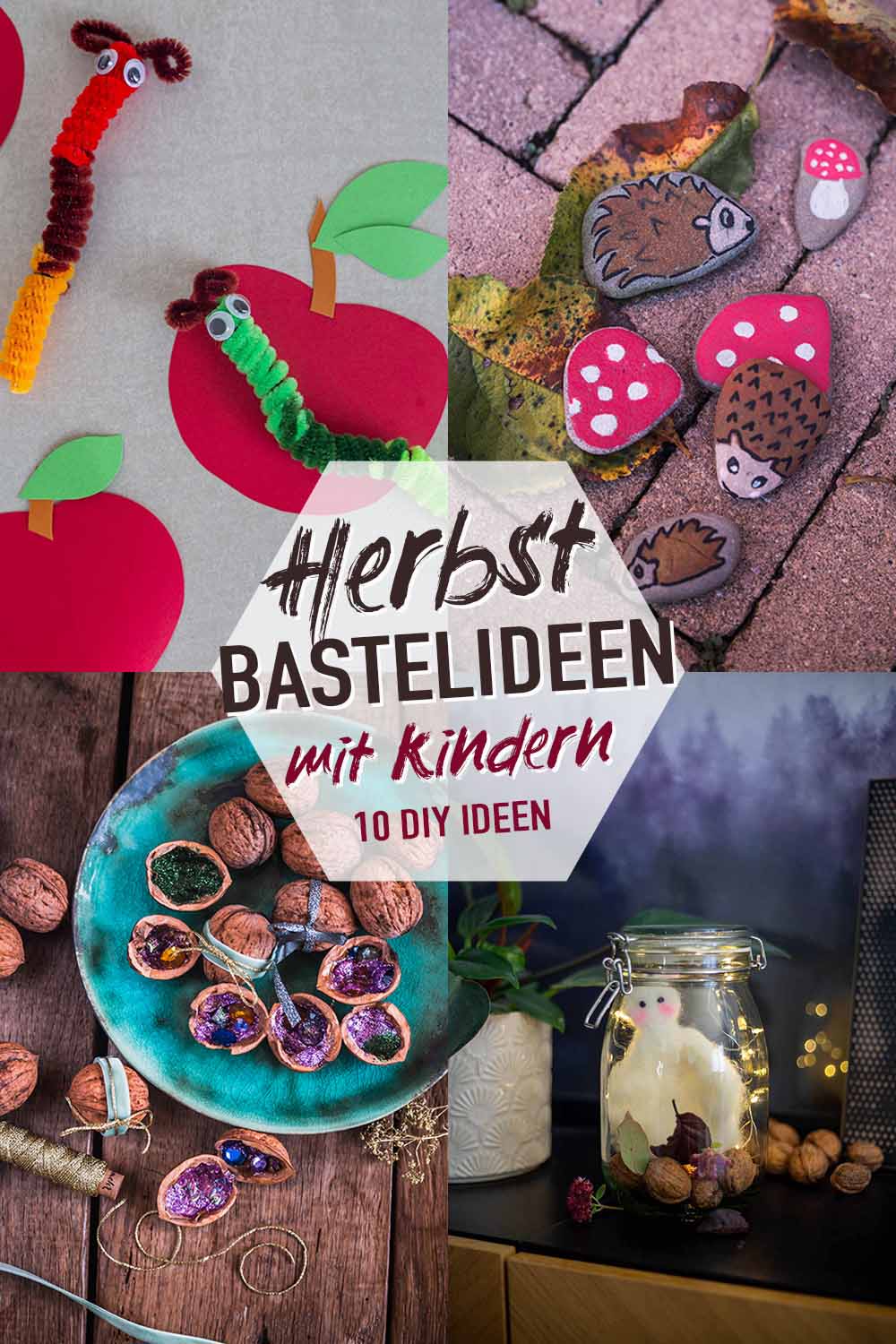 Einfache Herbst Bastelideen mit Kindern 10 DIY Anleitungen
